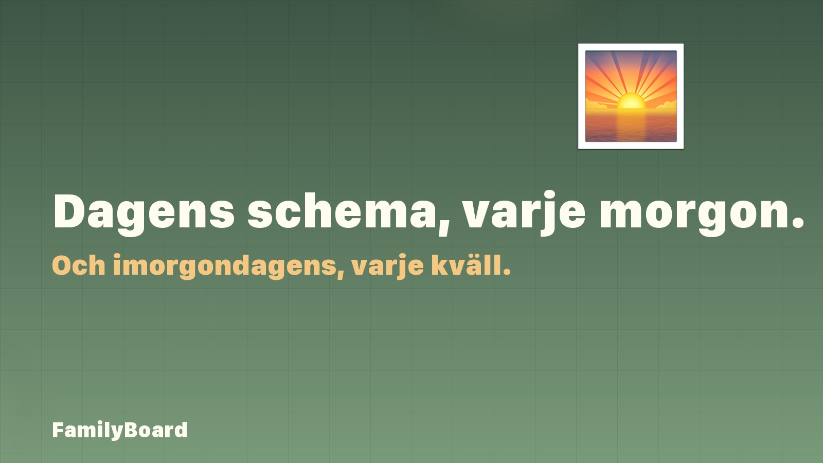 Dagssammanfattning, morgon och kväll — appen som ger morgonen rytm