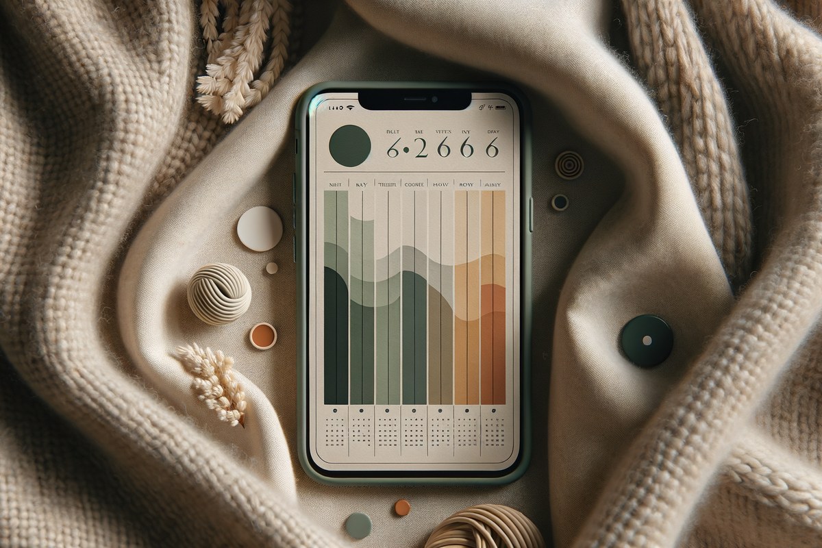 Calendar week view with colored dots per family member